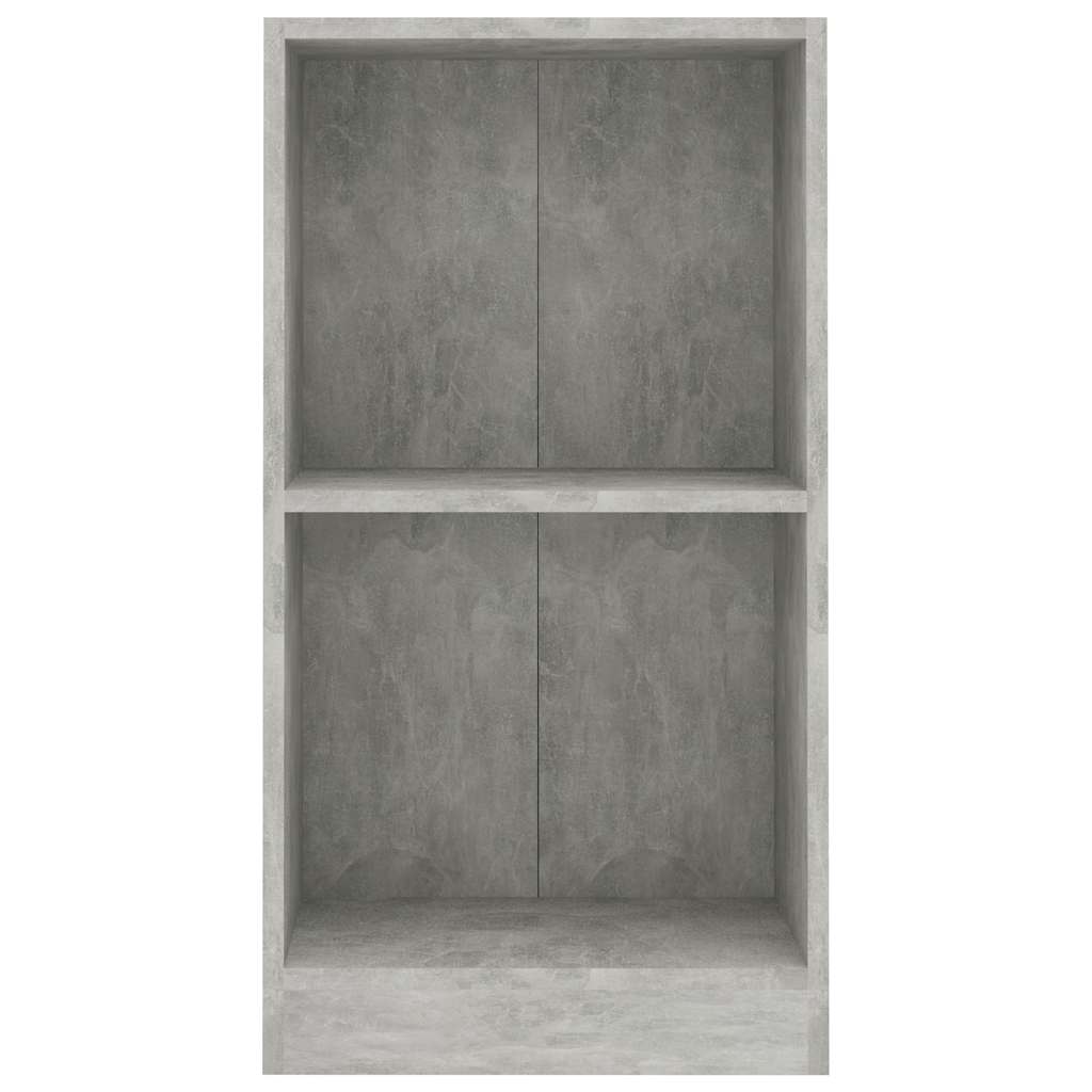 Bibliothèque 40X24X Bois D'ingénierie Gris Béton