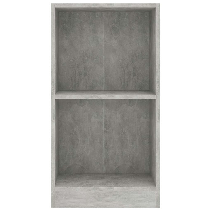 Bibliothèque 40X24X Bois D'ingénierie Gris Béton