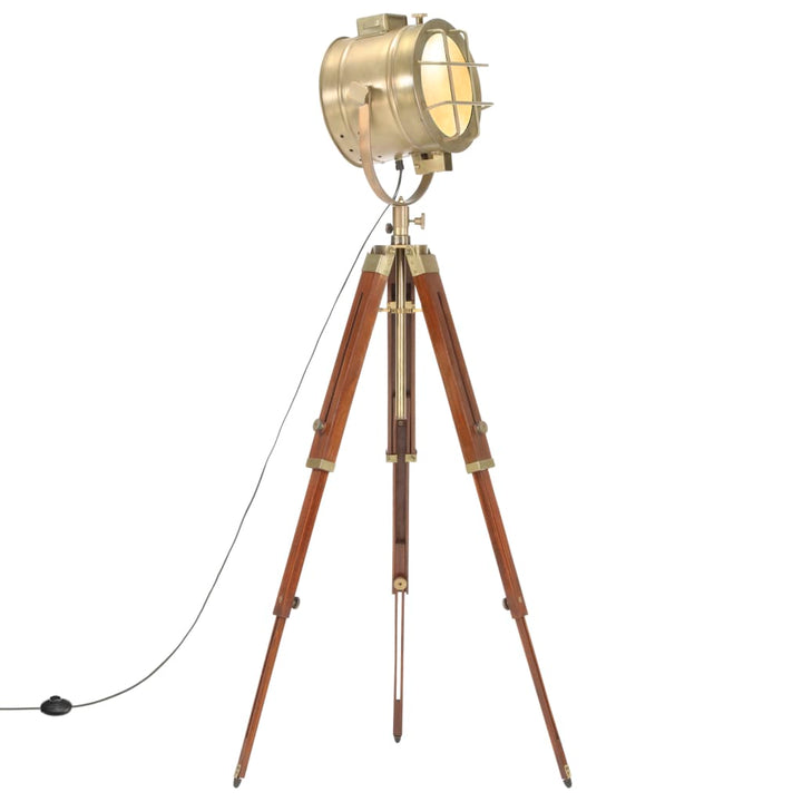 Lampadaire À Trépied Bois De Manguier Massif 165 Cm