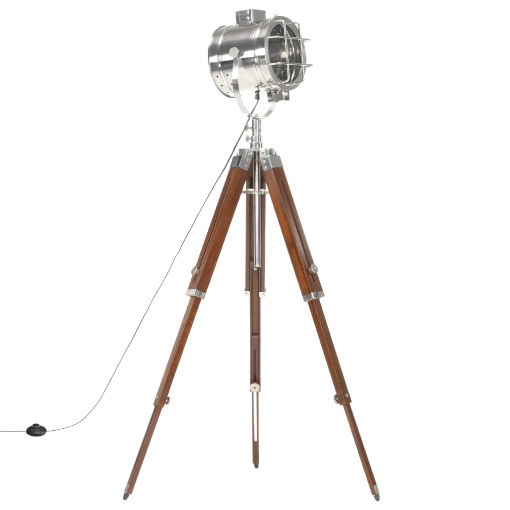Lampadaire À Trépied Bois De Manguier Massif 165 Cm