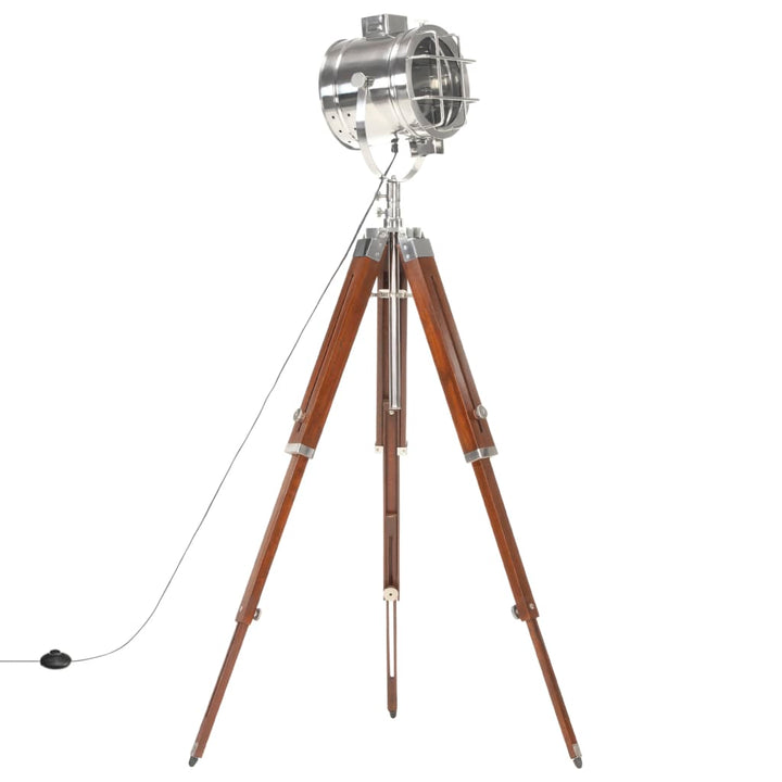 Lampadaire À Trépied Bois De Manguier Massif 165 Cm