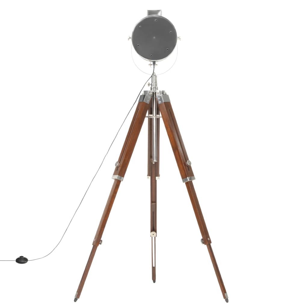 Lampadaire À Trépied Bois De Manguier Massif 165 Cm