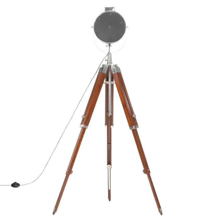Lampadaire À Trépied Bois De Manguier Massif 165 Cm
