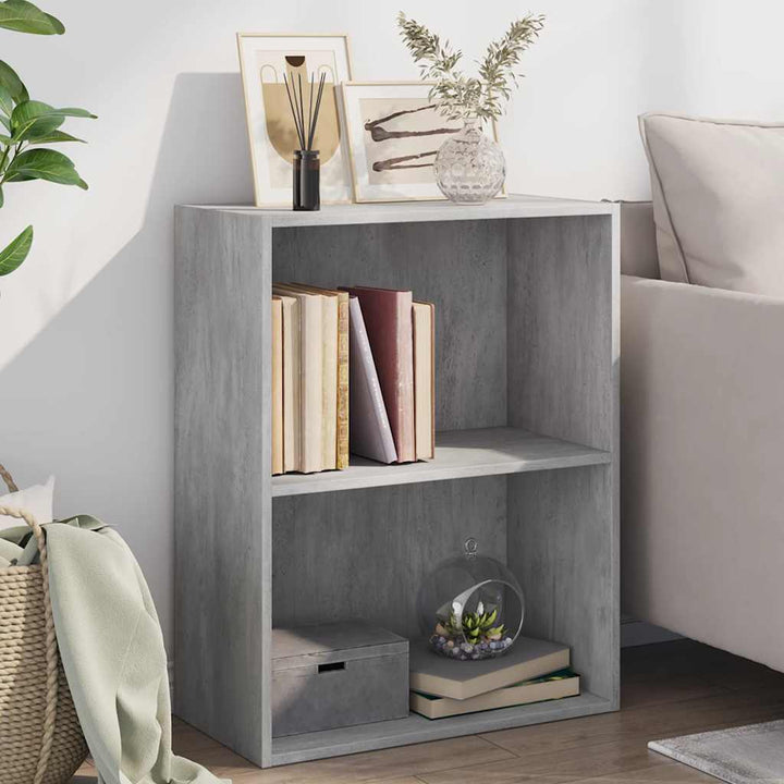Bibliothèque 60X30X Bois D'ingénierie Gris Béton