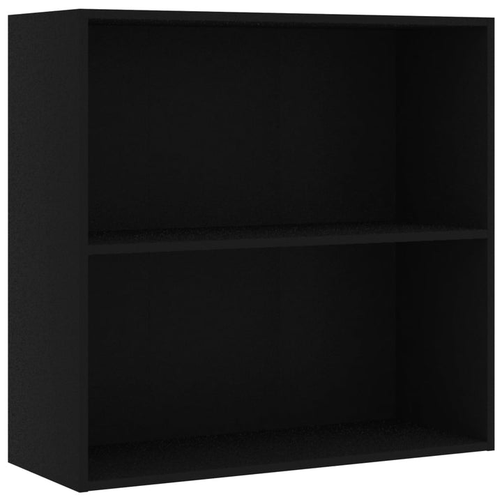 Bibliothèque 80X30X76,5 Cm Bois D'ingénierie Noir