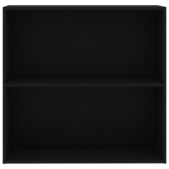 Bibliothèque 80X30X76,5 Cm Bois D'ingénierie Noir