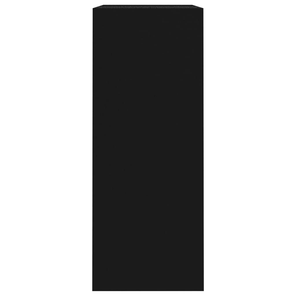 Bibliothèque 80X30X76,5 Cm Bois D'ingénierie Noir
