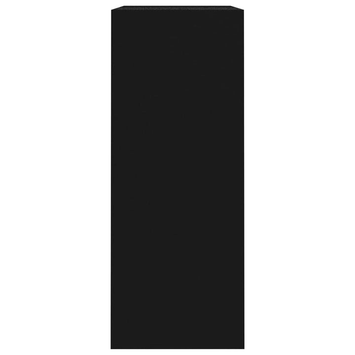 Bibliothèque 80X30X76,5 Cm Bois D'ingénierie Noir