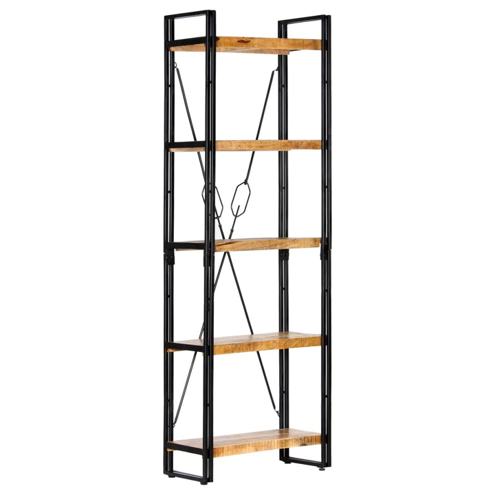 Bibliothèque 5 Niveaux 90X30X Bois Solide De Récupération Marron