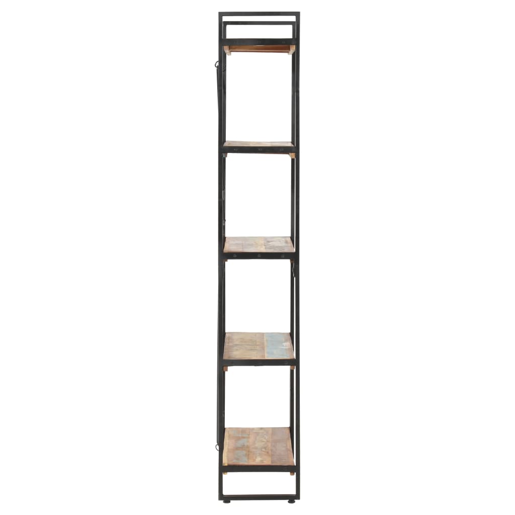 Bibliothèque 5 Niveaux 90X30X Bois Solide De Récupération Marron