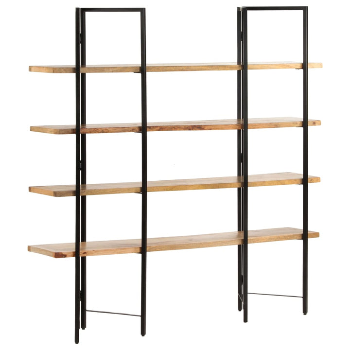 Bibliothèque À 4 Niveaux 160X35X Bois De Manguier Massif