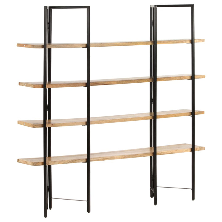 Bibliothèque À 4 Niveaux 160X35X Bois De Manguier Massif
