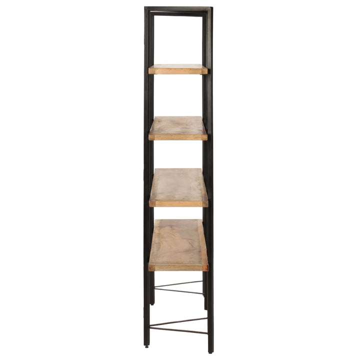 Bibliothèque À 4 Niveaux 160X35X Bois De Manguier Massif