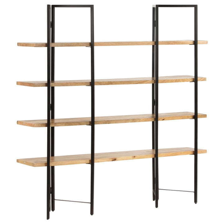 Bibliothèque À 4 Niveaux 160X35X Bois De Manguier Massif