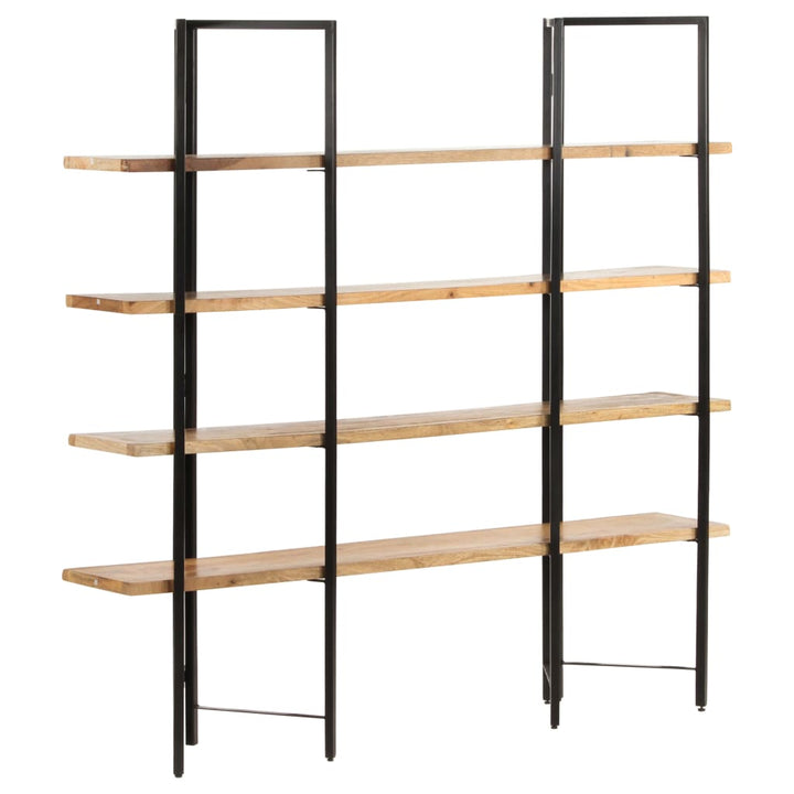 Bibliothèque À 4 Niveaux 160X35X Bois De Manguier Massif