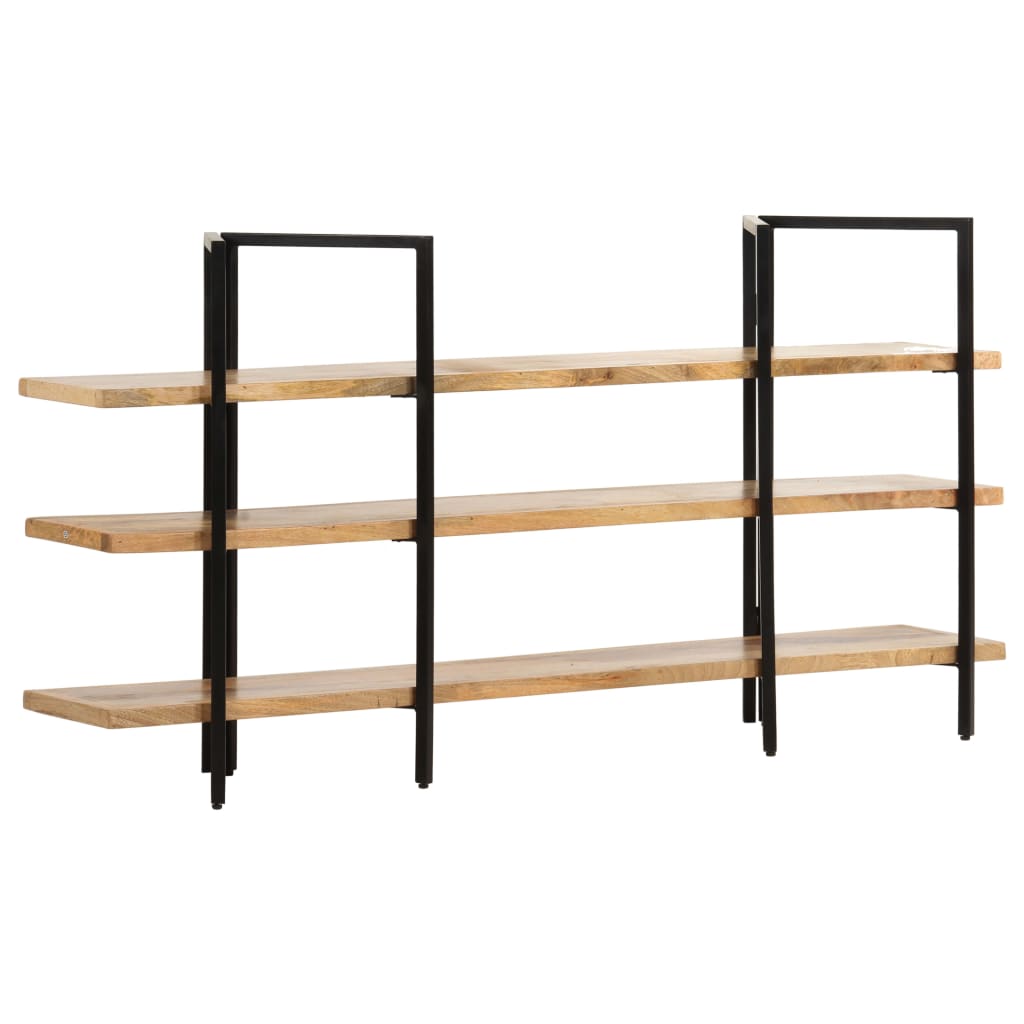 Bibliothèque À 4 Niveaux 160X35X Bois De Manguier Massif