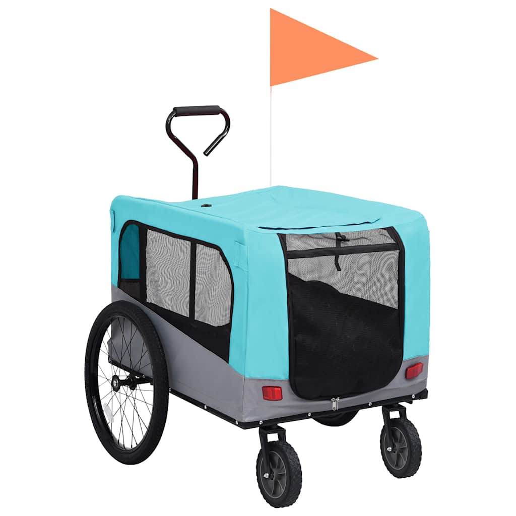 Remorque De Vélo Pour Chiens Et Poussette 2-En-1