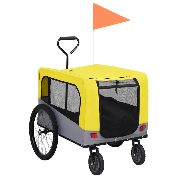 Remorque De Vélo Pour Chiens Et Poussette 2-En-1