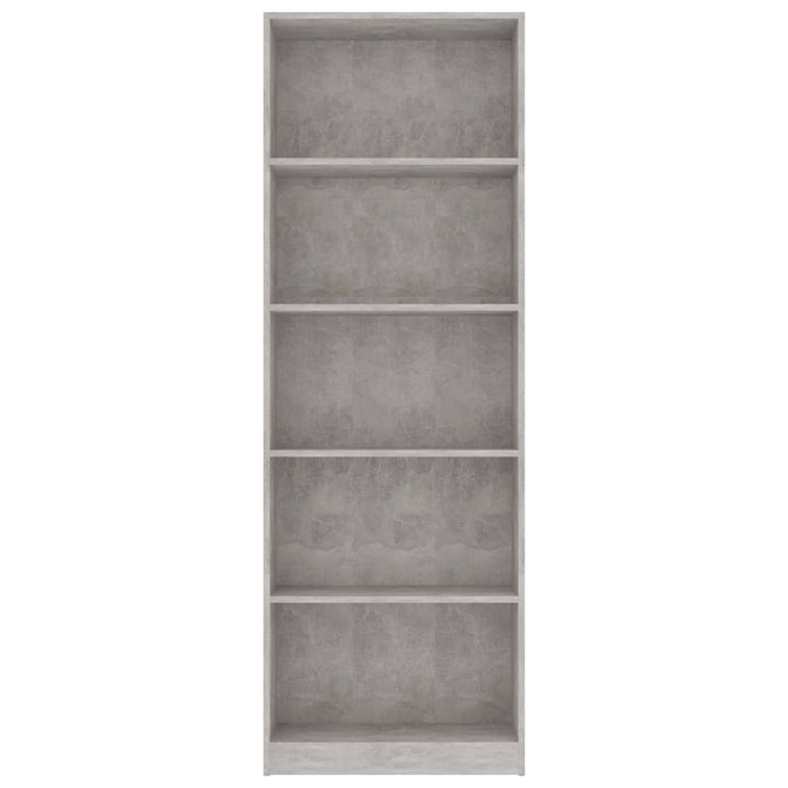 Bibliothèque À 5 Niveaux 60X24X175Cm Bois Ingénierie