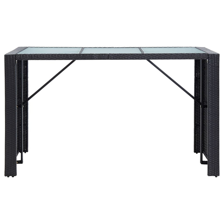 Ensemble De Bar De Jardin 7 Pcs Avec Coussins Poly Rotin