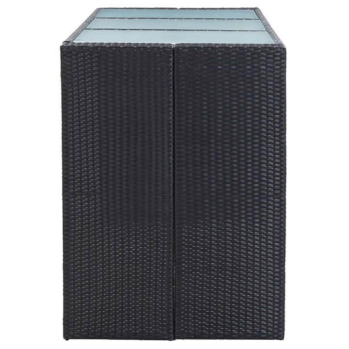 Ensemble De Bar De Jardin 7 Pcs Avec Coussins Poly Rotin