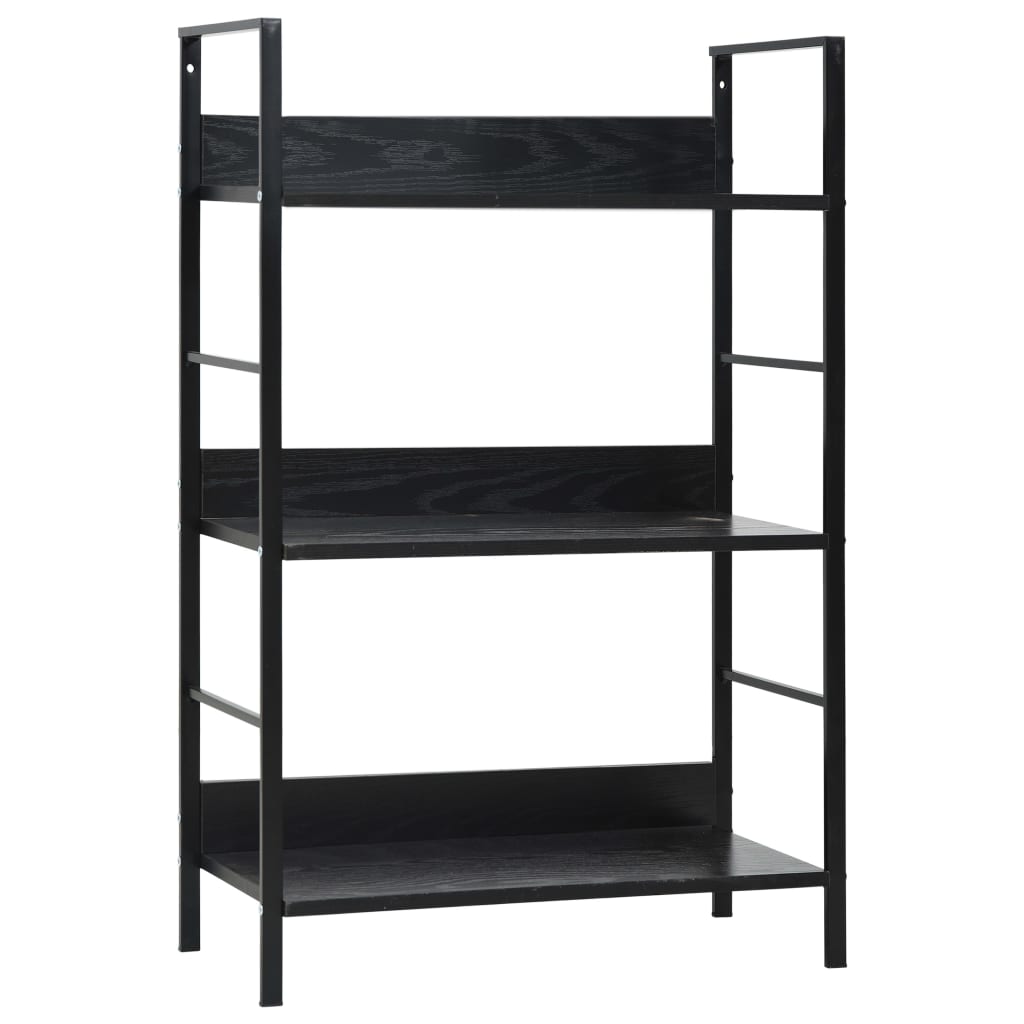 Bibliothèque À 5 Niveaux Noir 60X27,6X158,5Cm Bois D'ingénierie