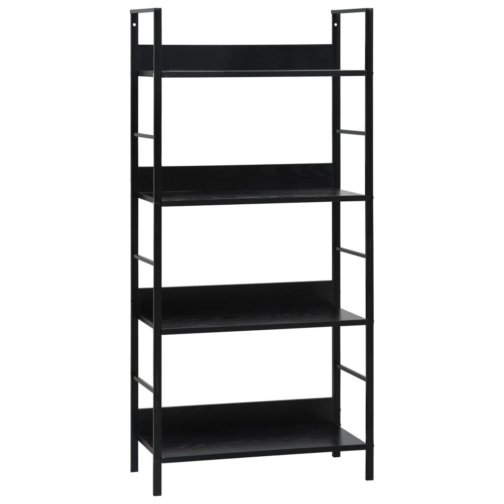 Bibliothèque À 5 Niveaux Noir 60X27,6X158,5Cm Bois D'ingénierie