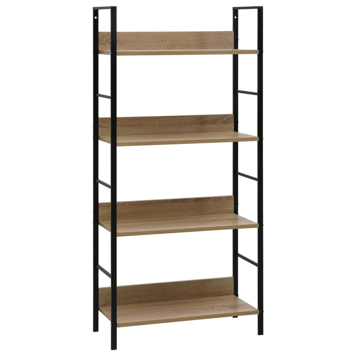 Bibliothèque À 5 Niveaux Noir 60X27,6X158,5Cm Bois D'ingénierie