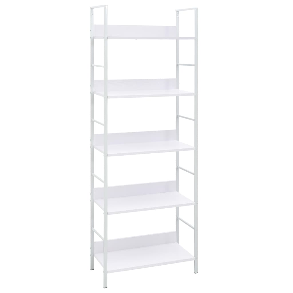 Bibliothèque À 5 Niveaux Noir 60X27,6X158,5Cm Bois D'ingénierie