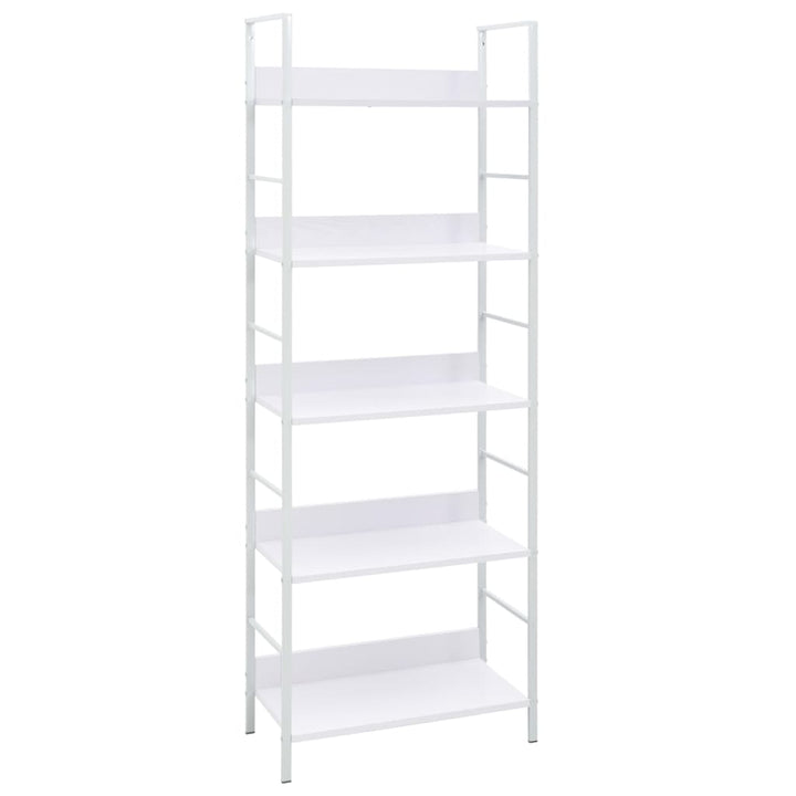 Bibliothèque À 5 Niveaux Noir 60X27,6X158,5Cm Bois D'ingénierie
