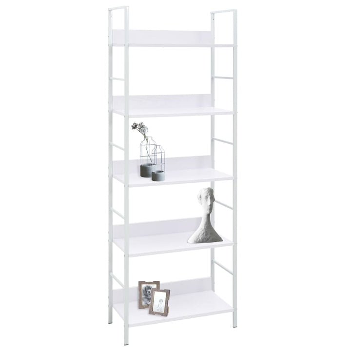 Bibliothèque À 5 Niveaux Noir 60X27,6X158,5Cm Bois D'ingénierie