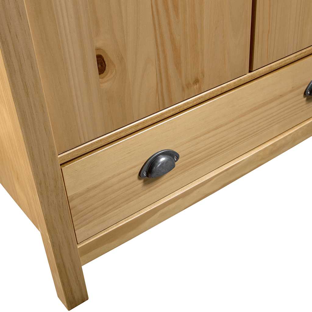 Garde-Robe À 2 Portes Hill 89X50X170 Cm Bois De Pin Solide