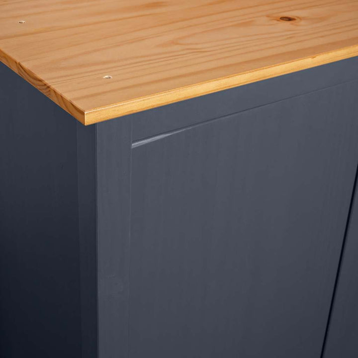 Garde-Robe À 3 Portes Hill 127X50X170 Cm Pin Solide