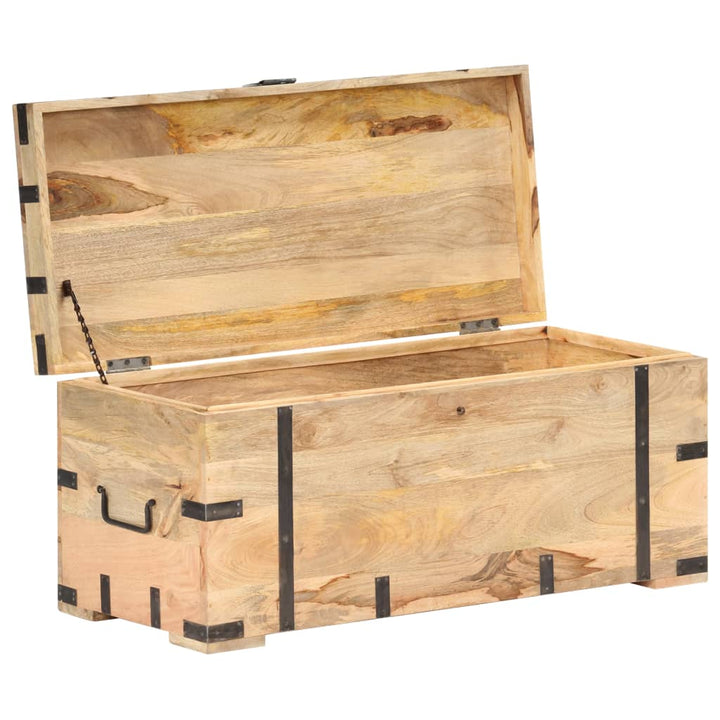 Coffre 90X40X40 Cm Bois Solide De Manguier