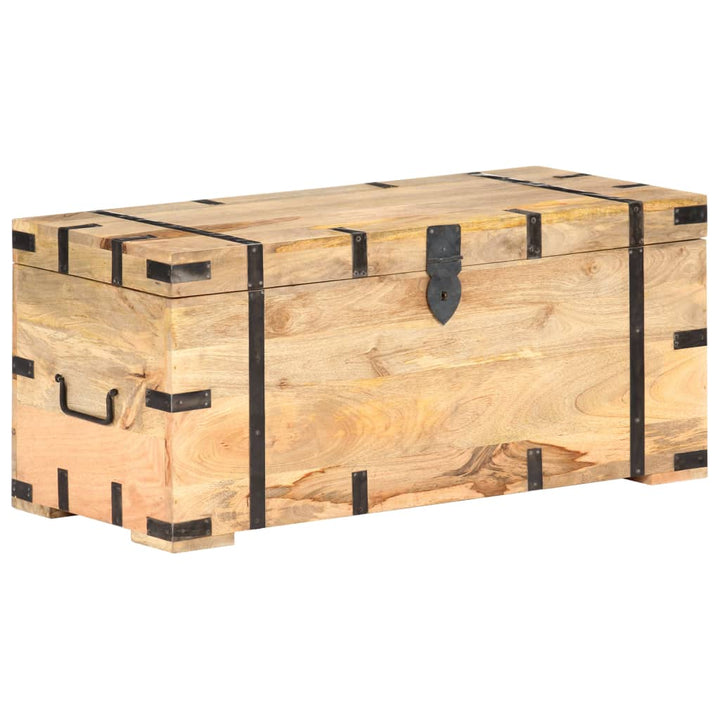 Coffre 90X40X40 Cm Bois Solide De Manguier