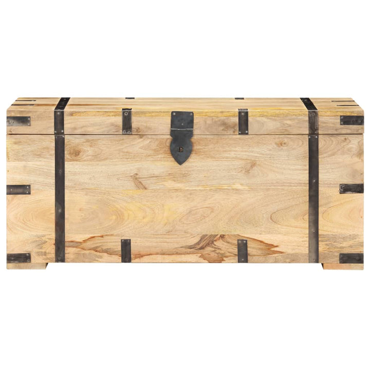 Coffre 90X40X40 Cm Bois Solide De Manguier