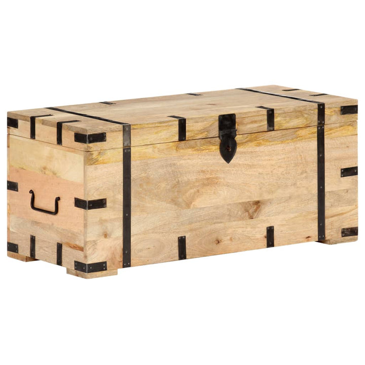 Coffre 90X40X40 Cm Bois Solide De Manguier