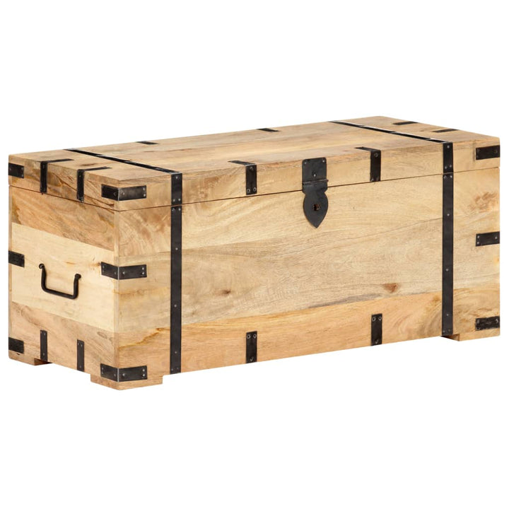Coffre 90X40X40 Cm Bois Solide De Manguier