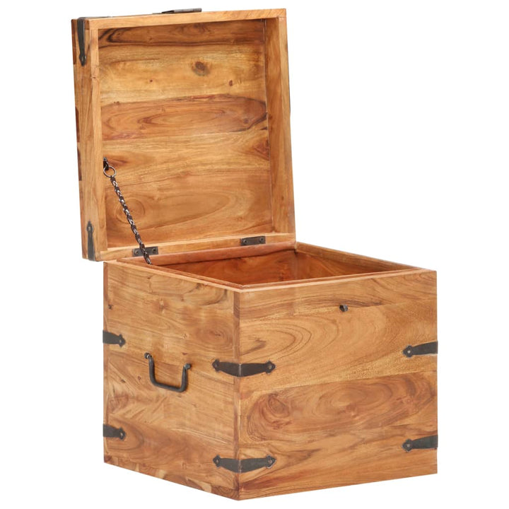 Coffre 40X40X Bois D'acacia Solide