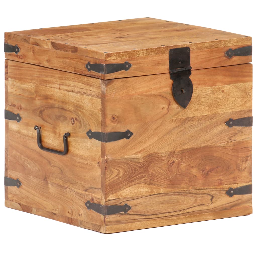 Coffre 40X40X Bois D'acacia Solide