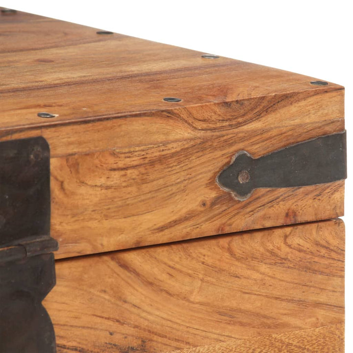 Coffre 40X40X Bois D'acacia Solide