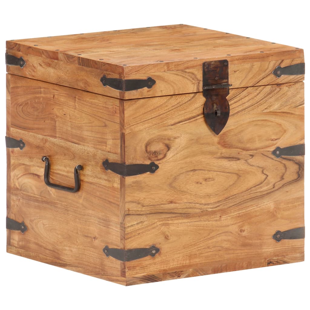 Coffre 40X40X Bois D'acacia Solide
