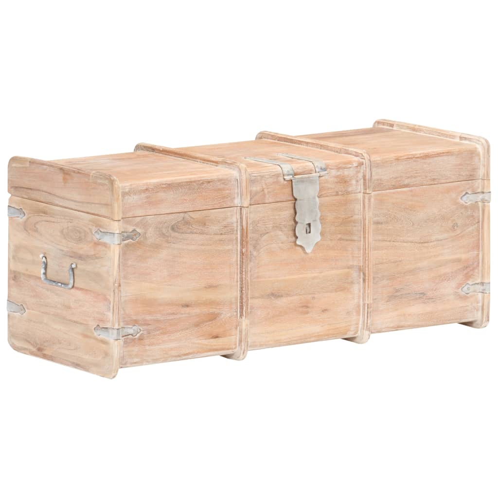 Coffre 40X40X Bois D'acacia Solide