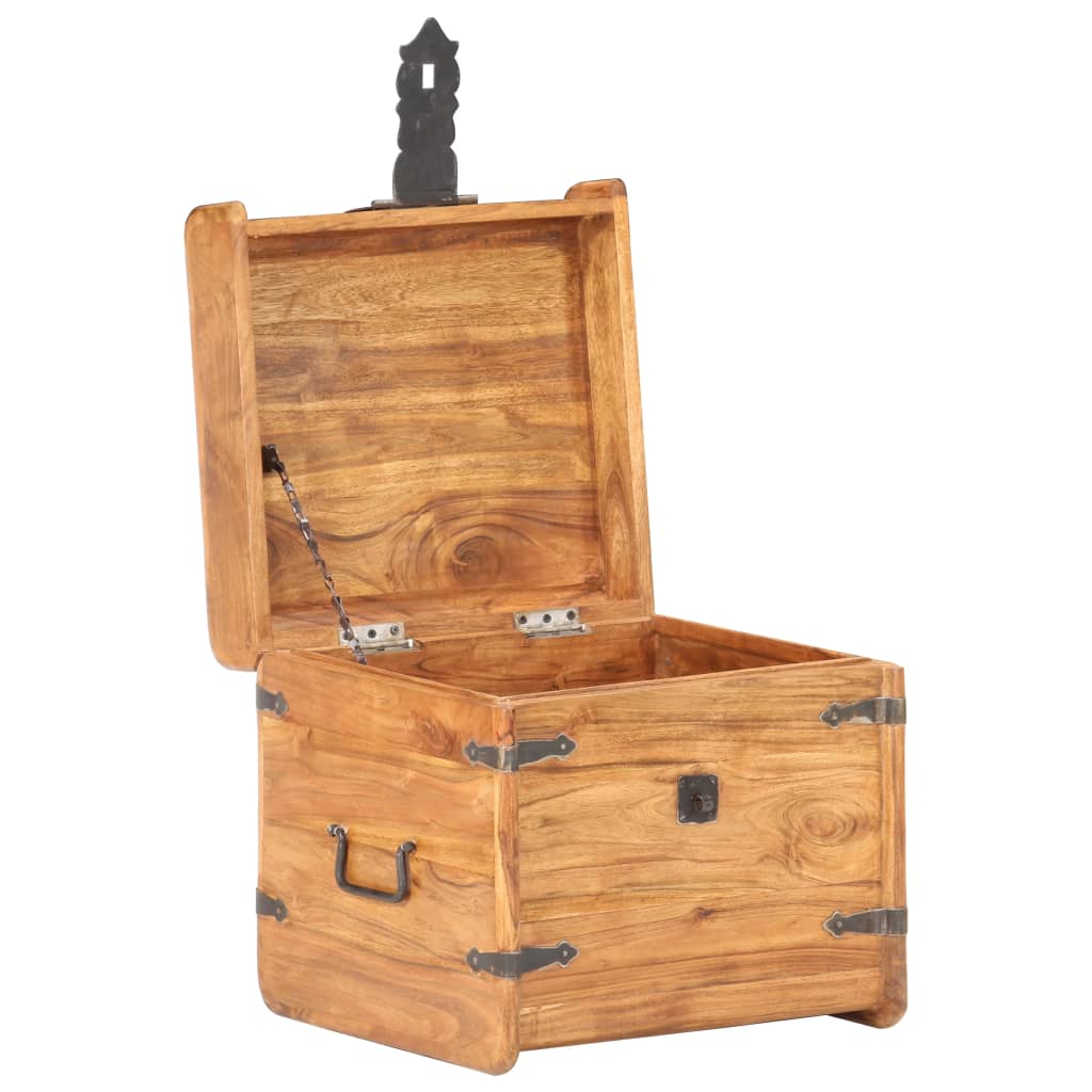 Coffre 40X40X Bois D'acacia Solide