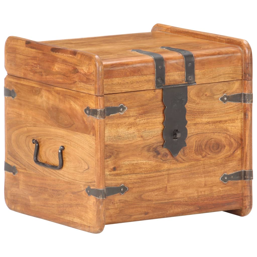Coffre 40X40X Bois D'acacia Solide