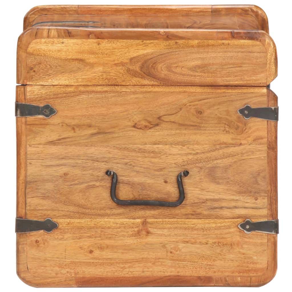 Coffre 40X40X Bois D'acacia Solide
