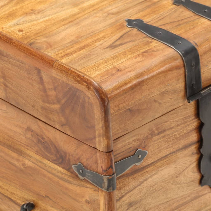 Coffre 40X40X Bois D'acacia Solide