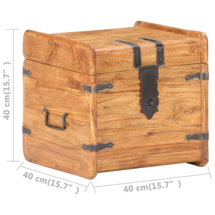 Coffre 40X40X Bois D'acacia Solide