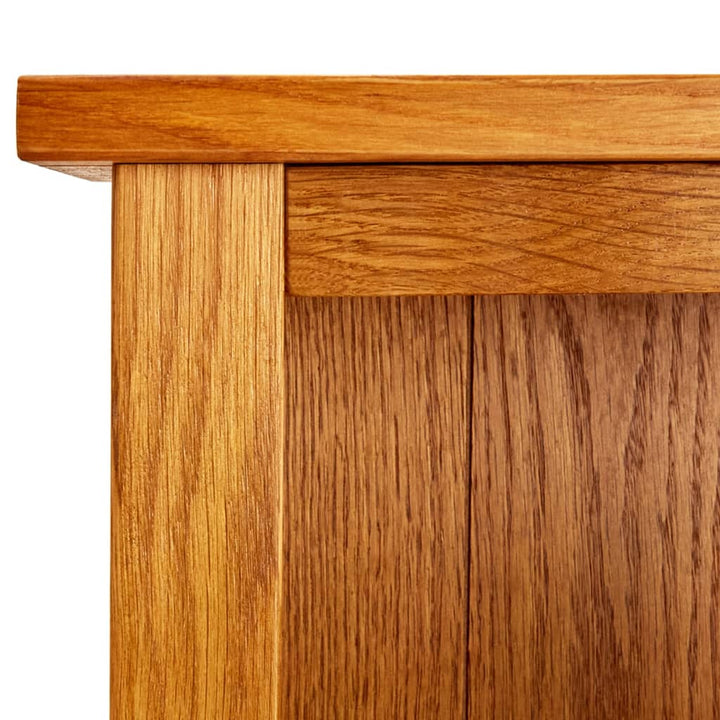 Bibliothèque À 7 Niveaux 90X22,5X200 Cm Bois De Chêne Massif