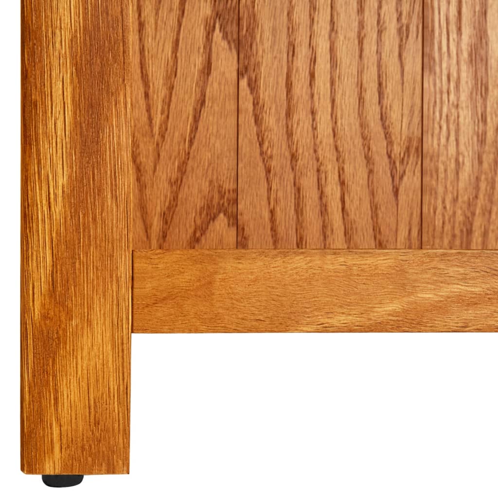 Bibliothèque À 7 Niveaux 90X22,5X200 Cm Bois De Chêne Massif